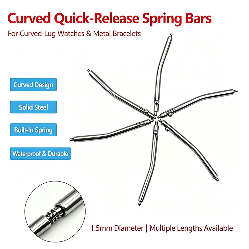 Curved Spring Bar - Dia 1,5 mm, Batang Pegas Lurus