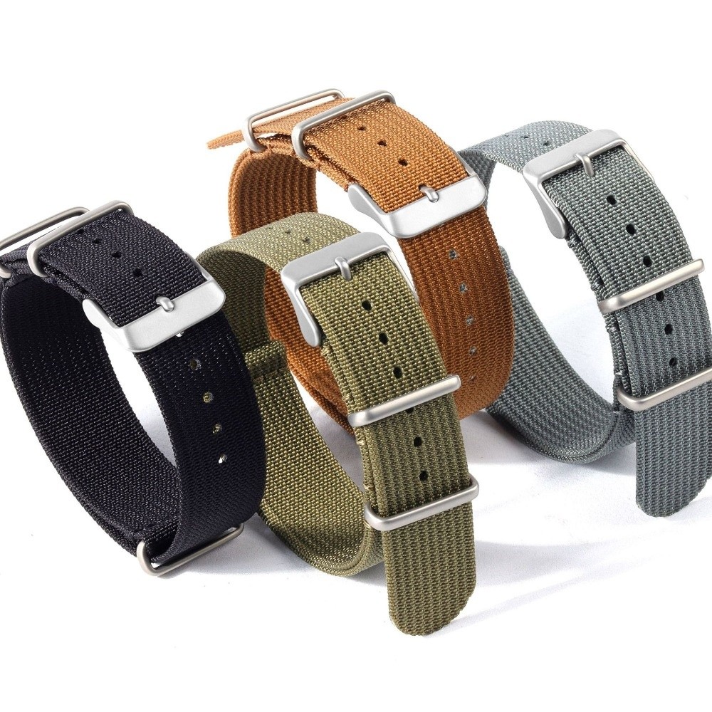 Nato Strap Nylon - Tali Jam Tangan NATO 14/16/18/20/22mm, Model
