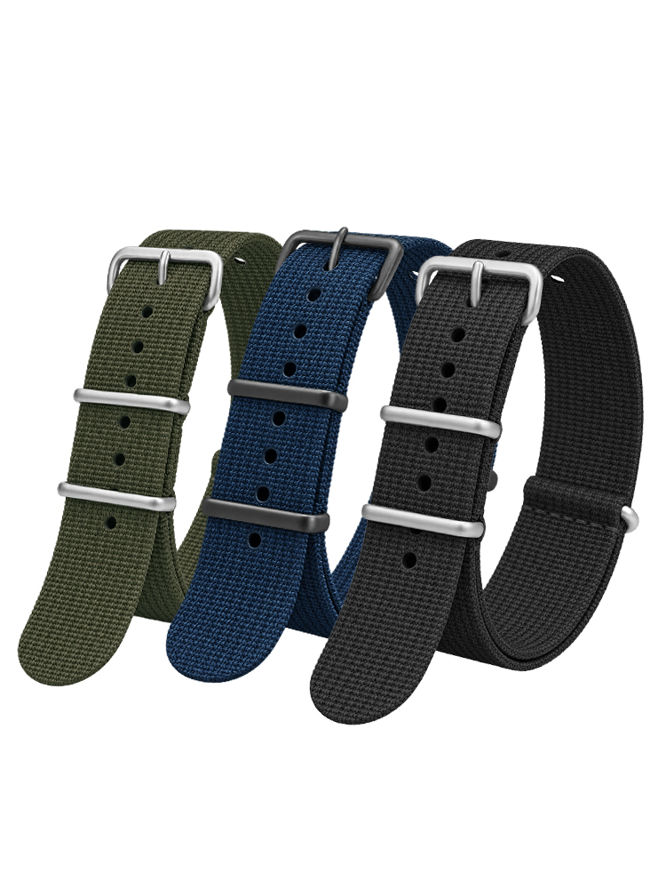 Nato Strap Nylon - Tali Nilon Bergaris untuk Pengganti Kain