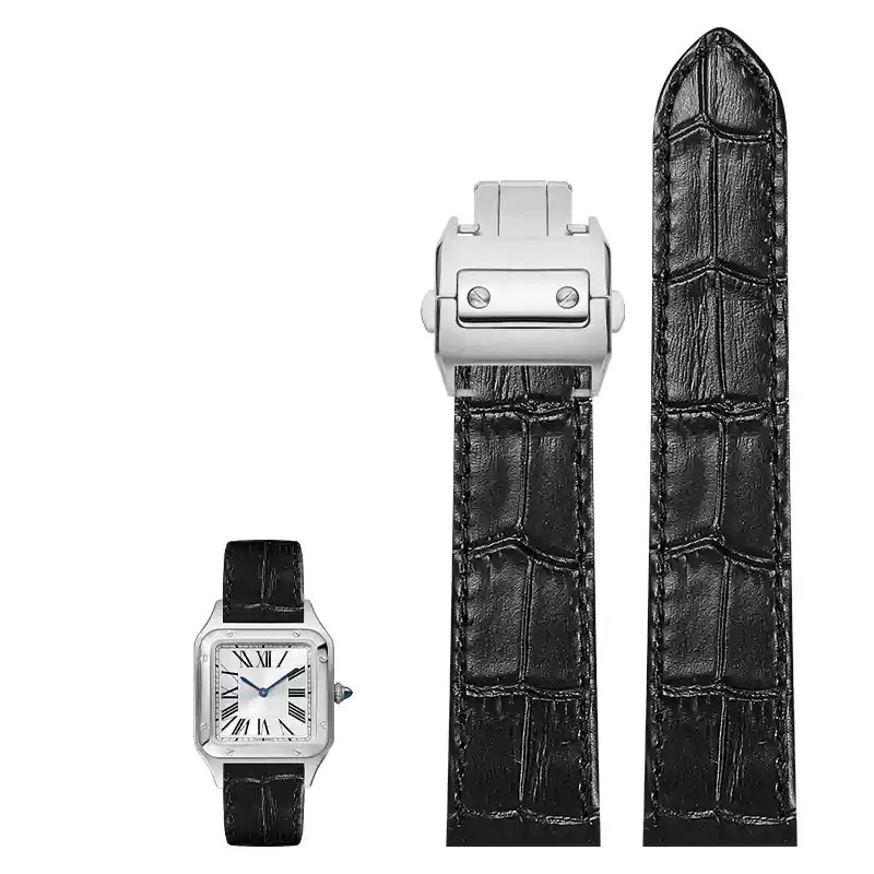 Tali Jam Tangan Kulit Asli 20M - Cartier Watch Santos ulasan dan harga