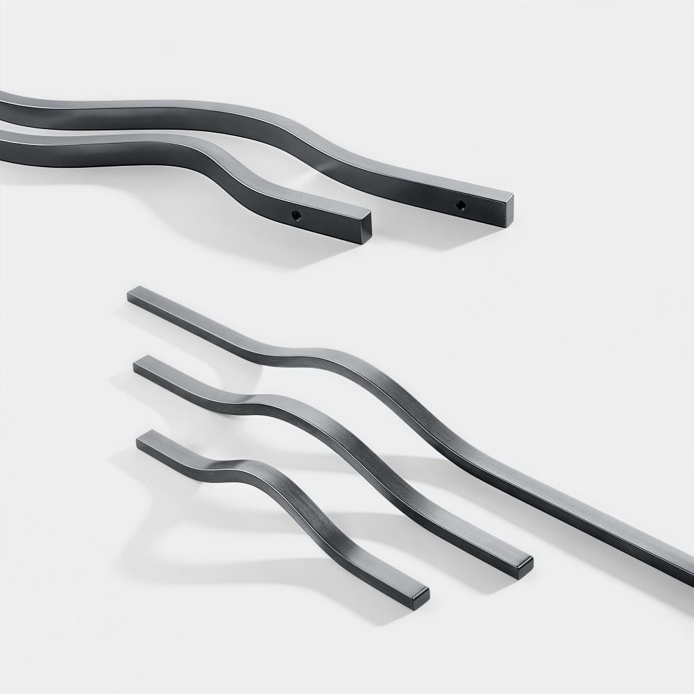 Gagang Kabinet dari Paduan Alu - Curved Spring Bar ulasan dan harga